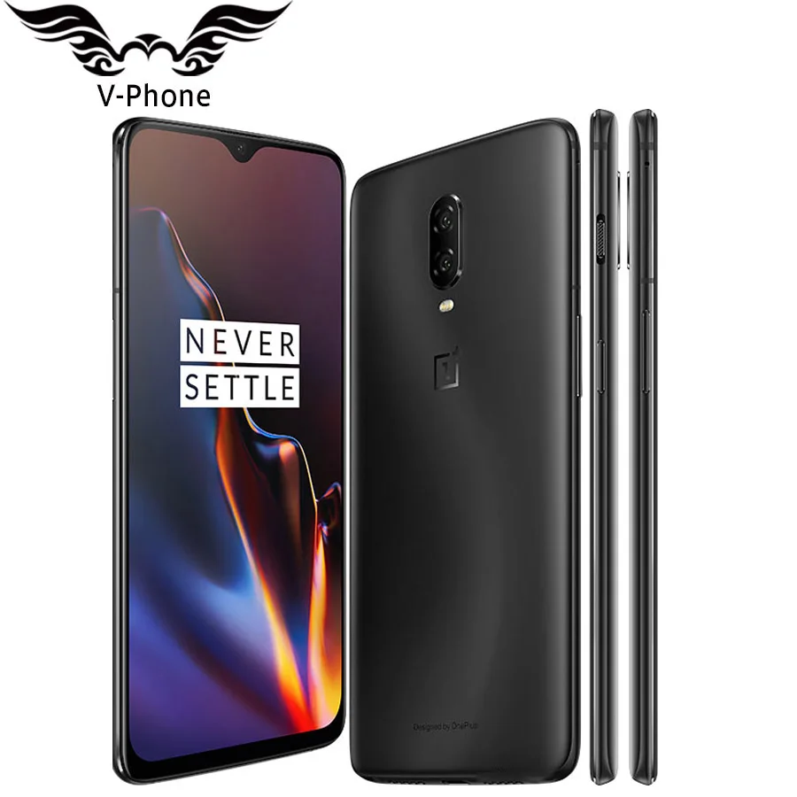 Оригинальный Oneplus 6 T Мобильный телефон 256 ГБ Встроенная память 8 оперативная Snapdragon 845 Octa Core 6,41 "Dual камера экран разблокировать NFC водонепрони