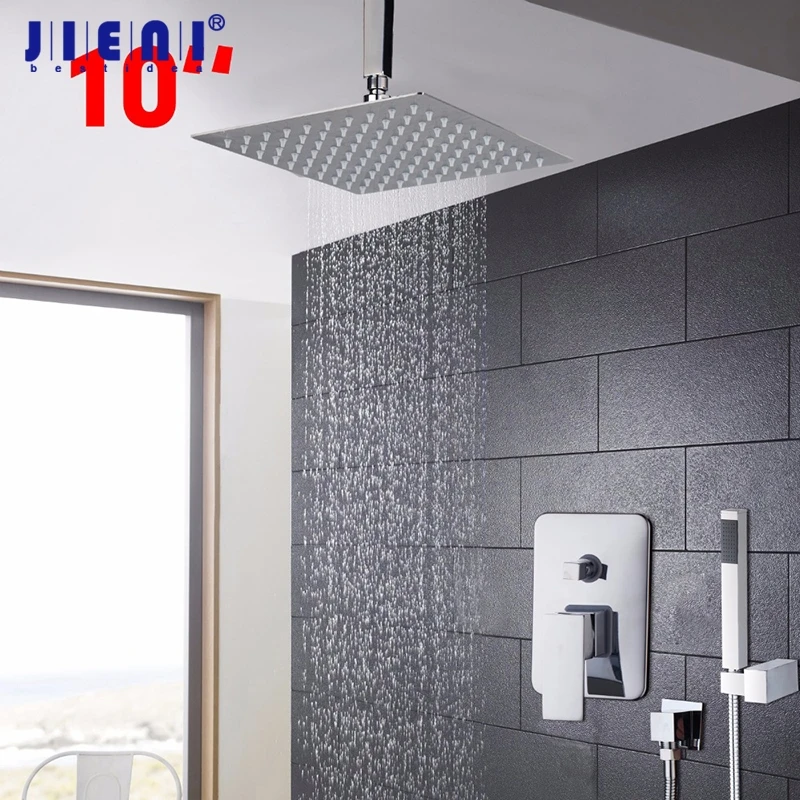 

New Arrival Bathroom Retro Shower Set Faucets polish Chrome Mixer Tap Single Handles Wall Mounted Shower Set