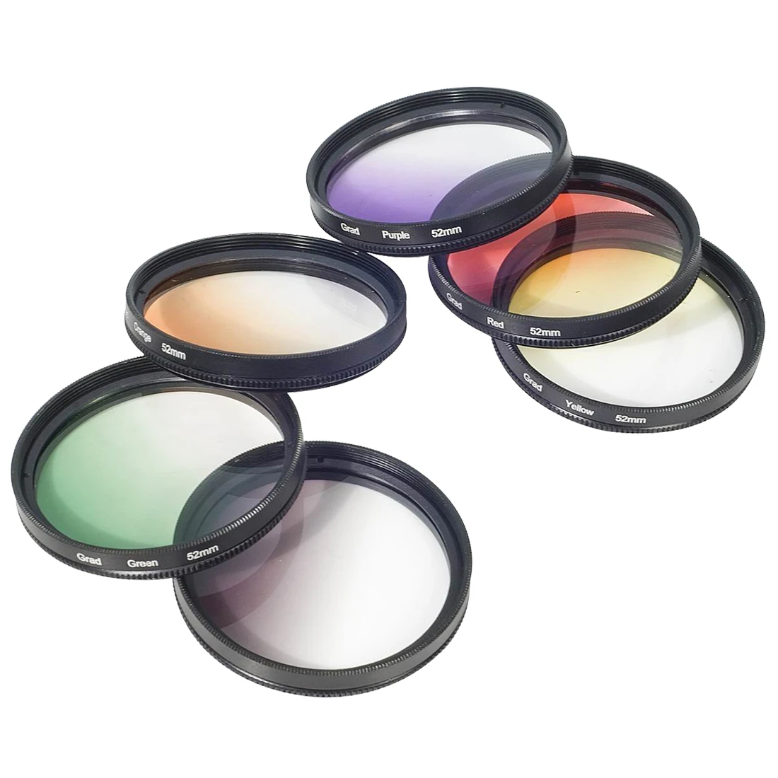 Color Camera Filter Set Gradual 52mm For Nikon D4 D3X D800 D700 D600