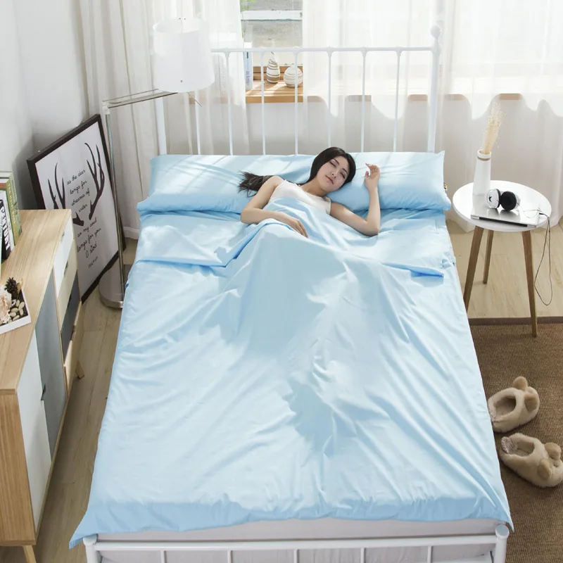 Переносные спальные мешки FUTON 5 цветов для взрослых все простыня кемпинга