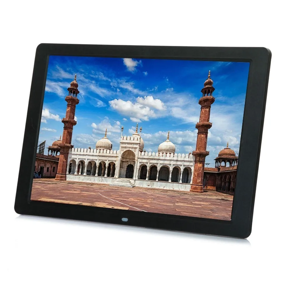 Новый 12 дюймов цифровая фоторамка HD 1280x800 светодио дный подсветкой электронный альбом картинки музыка, видео хороший подарок - изображение