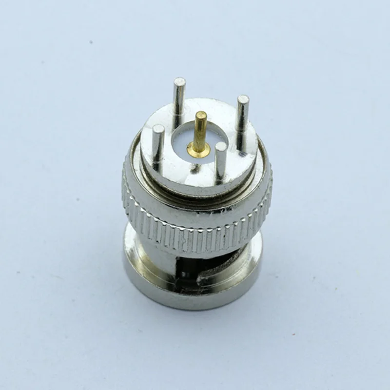 100 шт./лот BNC мужской ПК MONLUT pc коннектор печатной платы крепление 4 Pin Мужской центр