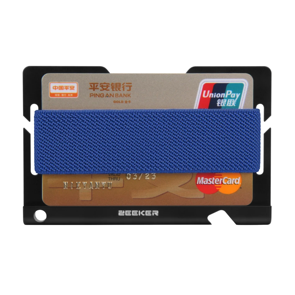 ZEEKER минималистичный Алюминиевый RFID кредитный держатель для карт банк ID карта кошелек с открывалкой для бутылок для женщин и мужчин