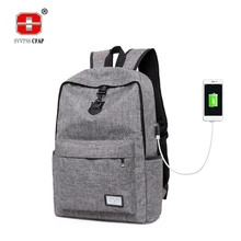 Männer Frauen Rucksack Schultaschen für Mädchen Unisex Schul Beiläufig Daypack Leinwand Laptop Rucksäcke weiblichen USB Buch Taschen Preppy