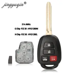 Jingyuqin HYQ12BDM 314,4 Мгц дистанционный ключ G/H чип для пластиковая пилочка для ногтей 2012-2017 HYQ12BEL без отметки