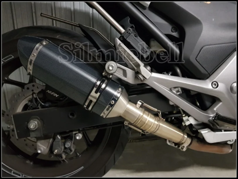 NC700X Escape мотоцикл Akrapovic выхлопная система с соединительной трубой для Honda NC 700 NC750X NC750S 2012 до NC700X NC700S