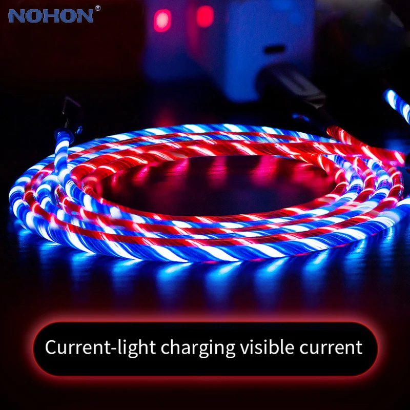LED-Lighting-USB-Cable-For-iPhone-6-6s-7-8-Plus-XR-XS-Max-Charge-Micro