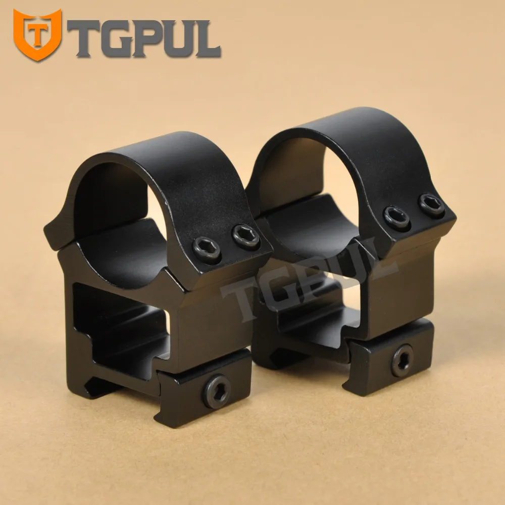 TGPUL See Through 2PCS High Profile Scope Mount 1 inch Ring for Sight