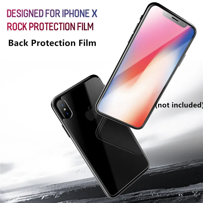  ROCK Zurück Screen Protector Für iphone X 10 012 MM Weiche Zurück Film Scratch-freies Schutz Film f