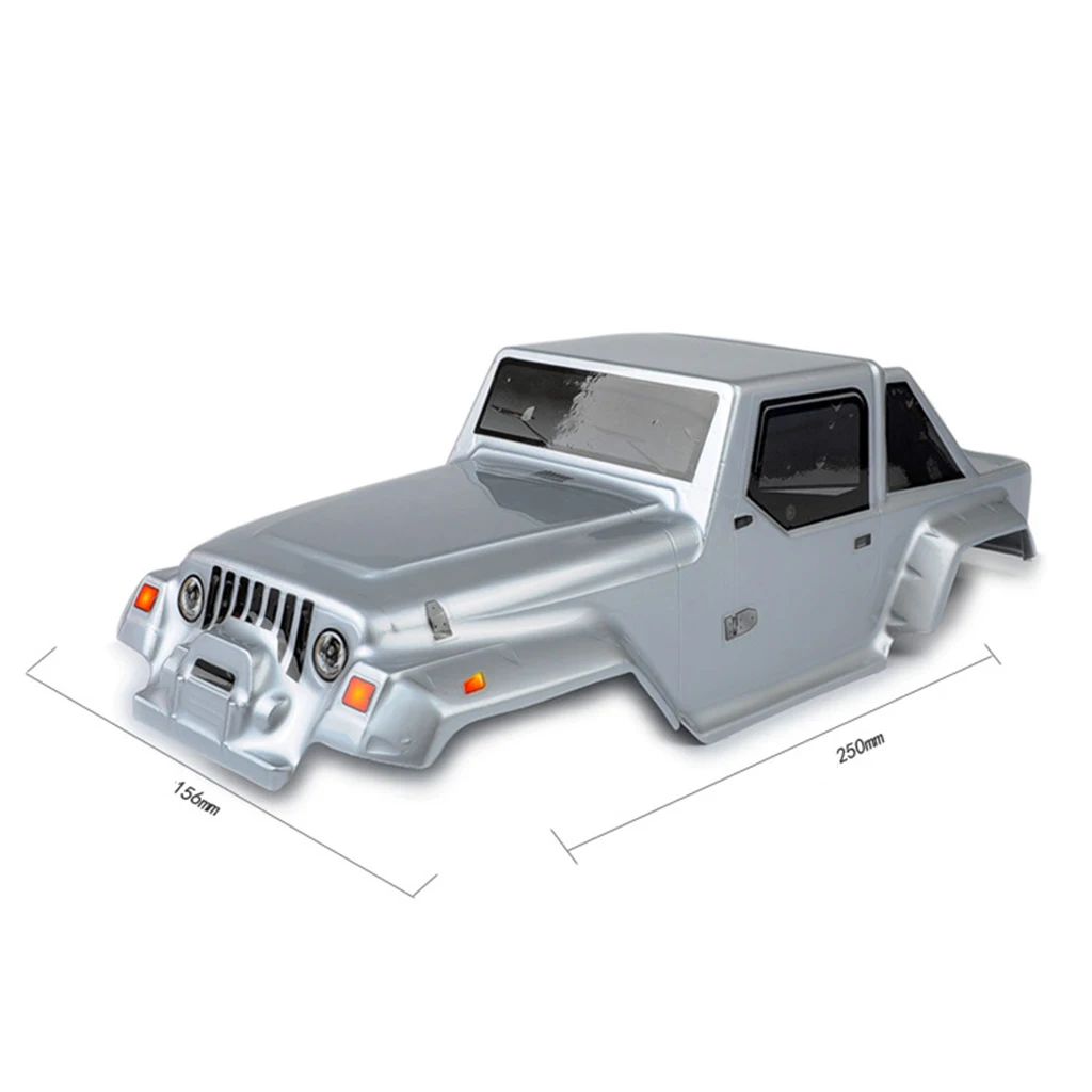 MagiDeal 1:10 RC Rock Crawlers Jeep Body Shell 250mm Wheelbase 2x DIY for Wrangler D90 Axial SCX10 DIY Accessory