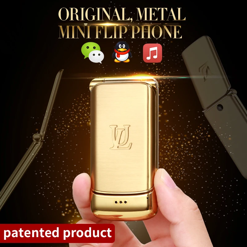 Оригинальный Роскошный телефон раскладушка Ulcool V9 Super Mini сотовый с экраном 1 54