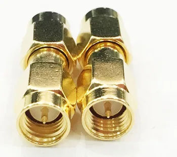 

100pcs SMA Connector SMA Male to SMA Male Plug Straight RF Connector Adapter