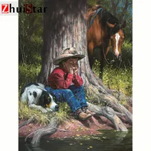 Pintura de diamante 5d para decoración del hogar, bordado de diamantes cuadrados/redondos, artesanal, para niño pequeño, envío directo