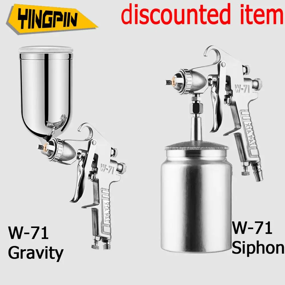 

W-71 spray gun 1.5mm, pneumatic emulsion paint spray machine, paint spray gun, car spray gun tool.