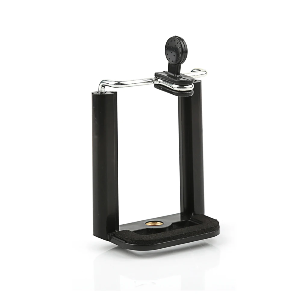 Черный штатив-Трипод для телефона с 1/4 дюймовым винтом и отверстием для селфи с зажимом для телефона Аксессуары для камеры