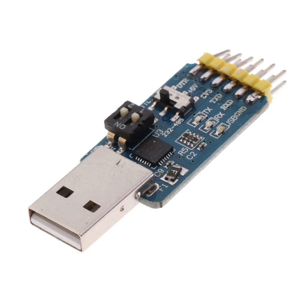 6-в-1 USB2.0 для ttl/UART/RS485/RS232/CP2102 модуль последовательного преобразователя постоянного тока
