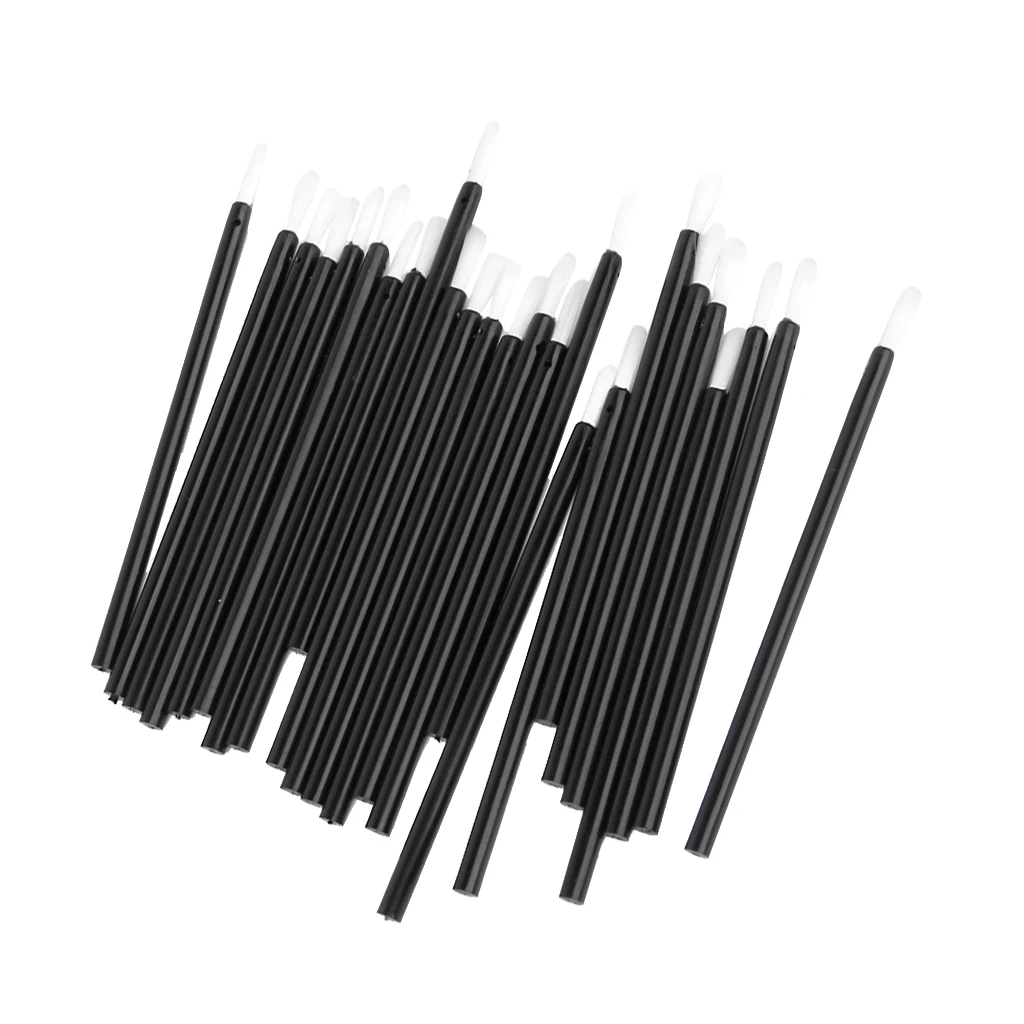 25pcs/Set Disposable Lip Brushes Make Up Brush Lipstick Lip Gloss Wands Applicator Beauty Cosmetic Tool