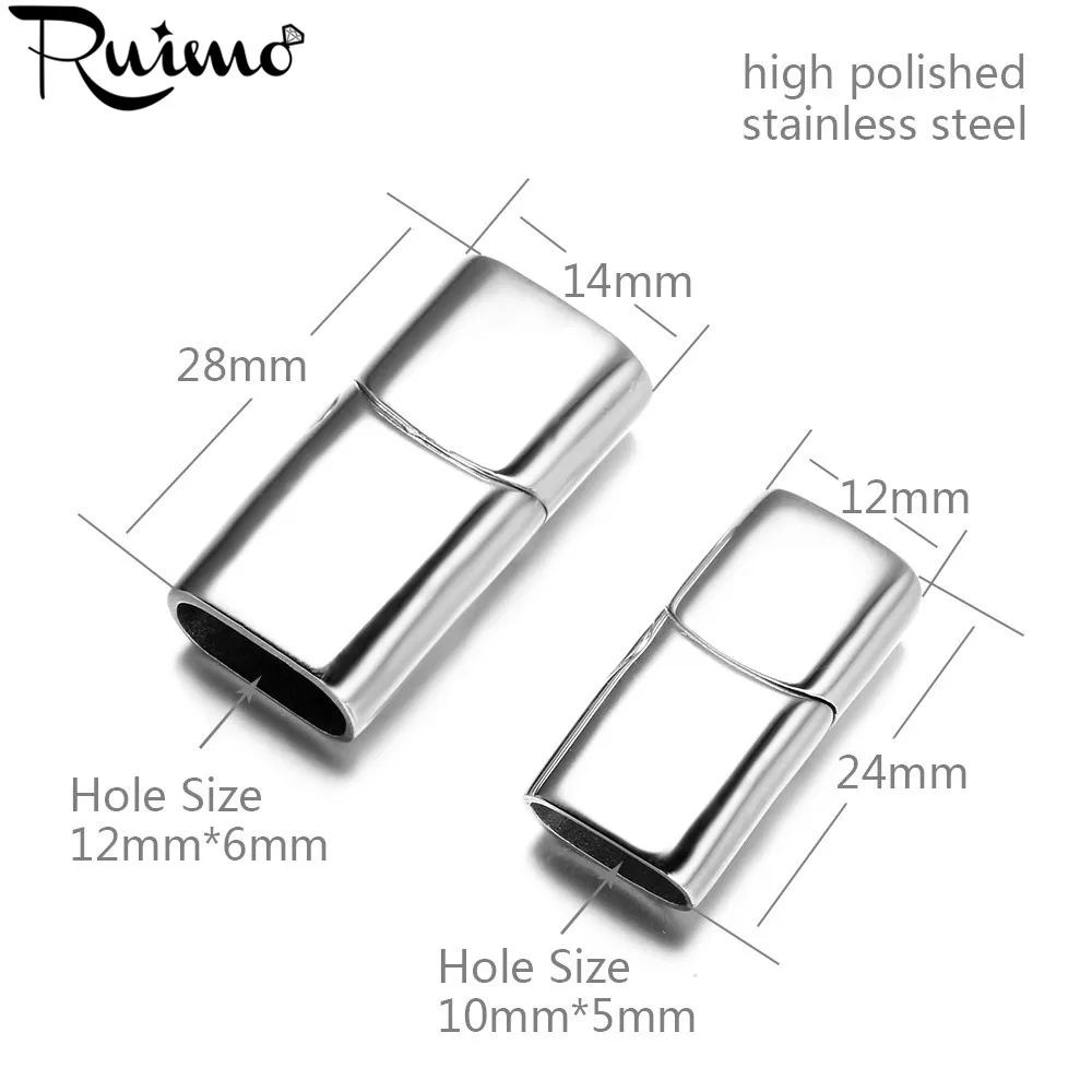 Магнитные застежки RUIMO из нержавеющей стали 316l черного золота 10 мм 12 плоские для