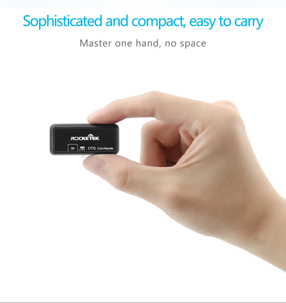 Rocketek Micro usb 2,0 otg телефон устройство чтения карт памяти адаптер кардридер для TF micro SD microsd читателей