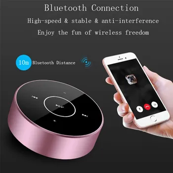 

Mini Speakers Bluetooth Portable Wireless 3D Stereo Speaker Touch Button Bass Loudspeaker Support TF Card Bluetooth Speaker