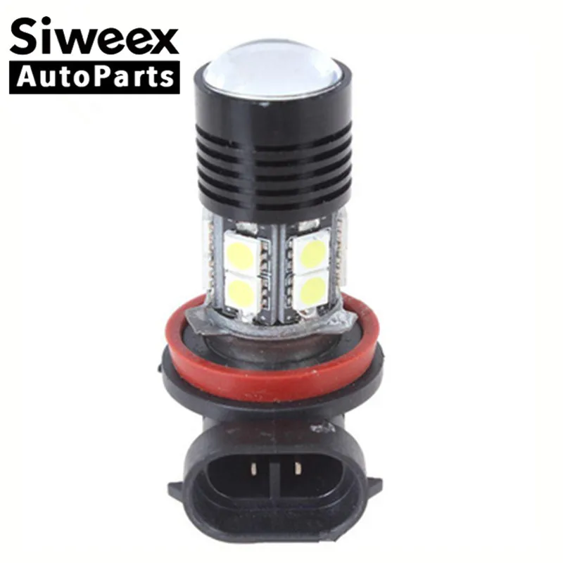 

High Power High quality H11 H8 CAR LED 12 SMD 5050 Headlight Low Beam Light Projector Fog Reverse Bulb Aluminum housing 12v