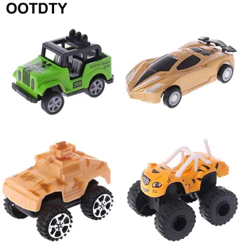 

1 Piece Mini Simulation Racing Car Model Pull Back Toy Children Plastic 3D Vehicle Puzzle Kids Educational Toys Children Gift