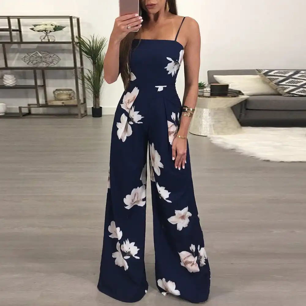 Jumpsuit women floral Clearance