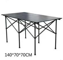 High quality outdoor folding table portable camping picnic table without chairs 140*70*70CM