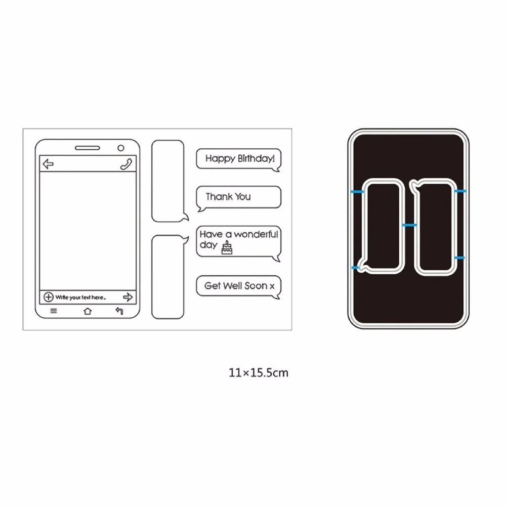 

Phone/dialog Transparent Rubber Stamp/Seal for DIY Scrapbooking/Photo Album Decorative Card Making Clear Stamps Supplies