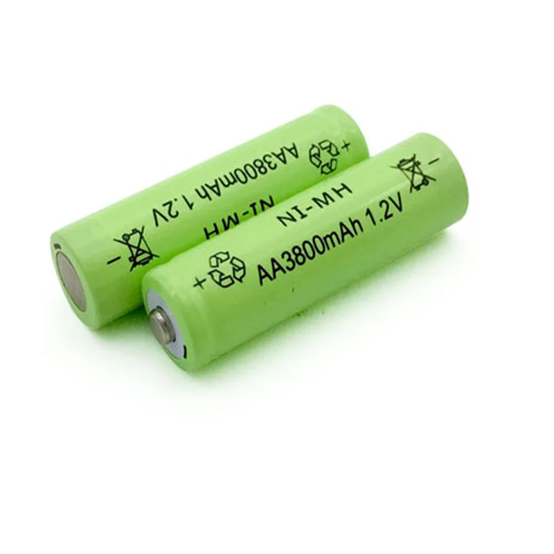 GTF 1,2 V Ni-NH AA перезаряжаемая 3800 mAh 2A нейтральная AA Аккумуляторная батарея для светодиодный фонарик