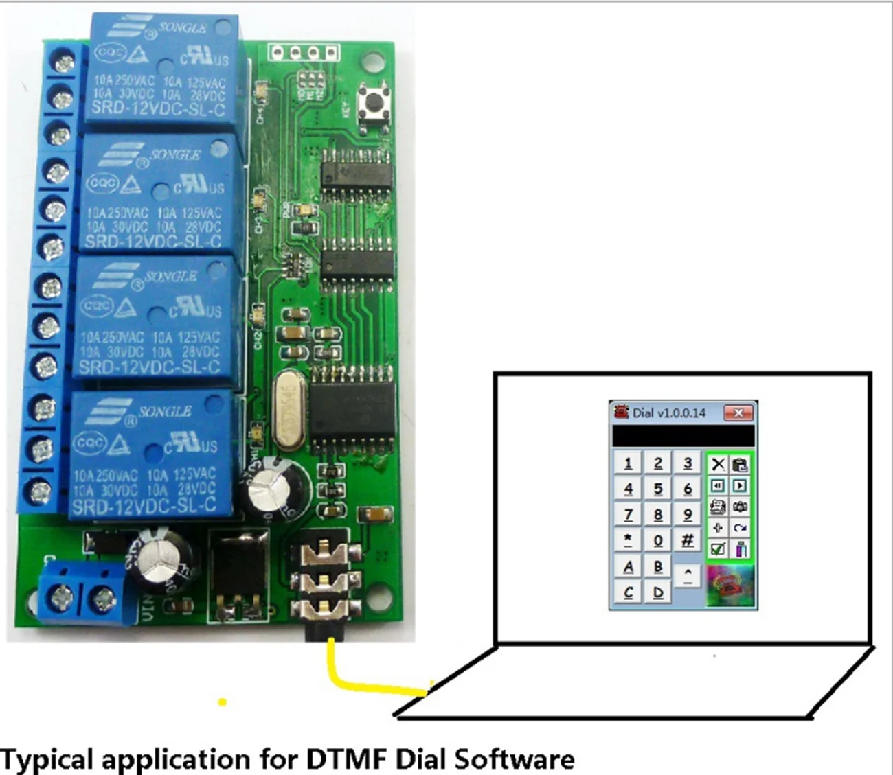 AD22B04 4CH MT8870 Dtmf сигнал тон декодер голоса телефон пульт дистанционного управления релейный переключатель модуль 12 В DC для Светодиодный мотор умный дом Plc