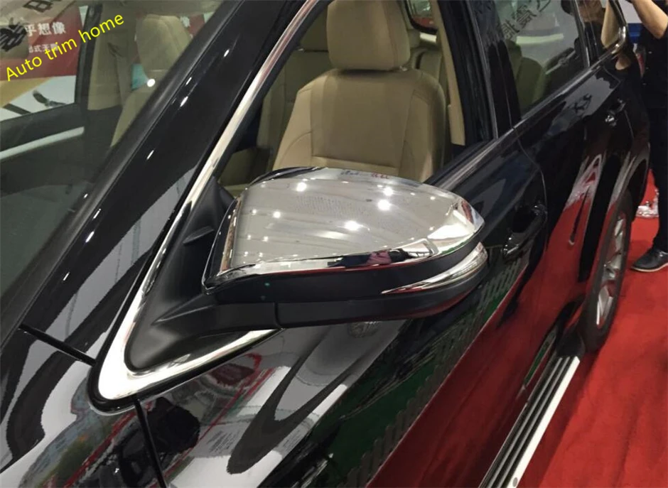 

Lapetus Chrome Door Rearview Mirror Decoration Cap Cover Trim 2 Piece Fit For Toyota 4Runner 2013 - 2019 ABS Exterior Refit Kit