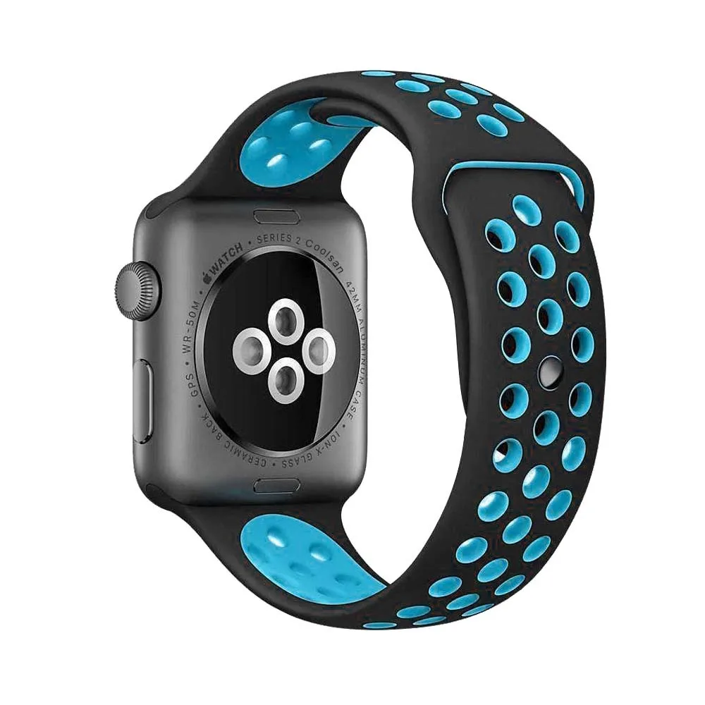 Ремешок для спортивных часов Apple watch Band 42 мм 38 iwatch 4 band 44 40 силиконовый ремешок
