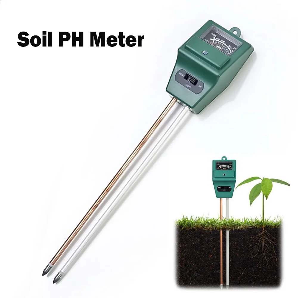 

3 in1 Garden Plant Flowers Soil PH Tester Plants Growth Moisture Light Intensity Meter Instrument Testing Tool