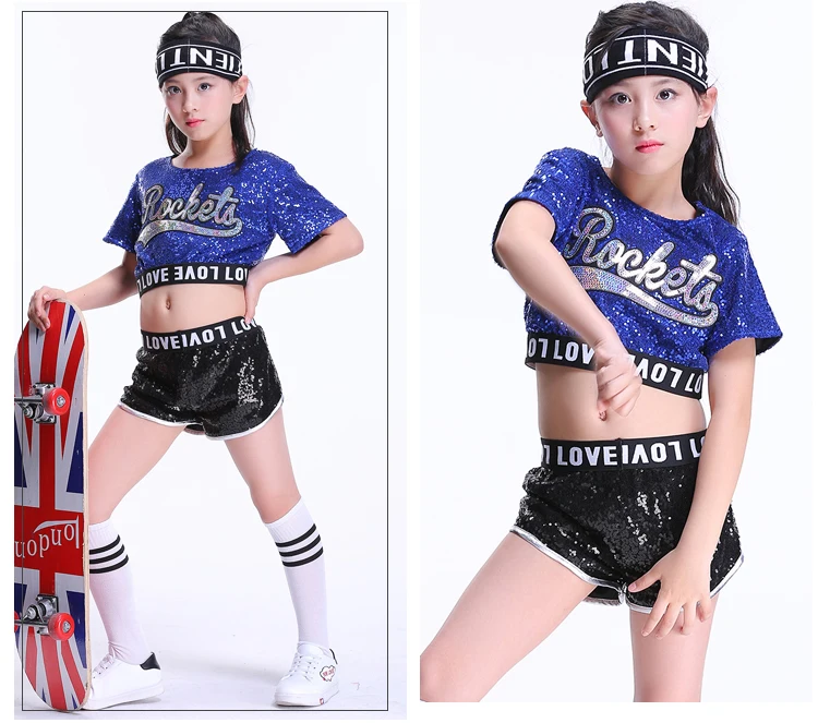 جديد الأطفال الجاز الرقص الحديثة التشجيع ازياء الهيب هوب الصبي الفتيات المحاصيل بلوزات وسراويل الترتر الجاز الرقص أداء مجموعة جديد الأطفال الجاز الرقص الحديثة التشجيع ازياء الهيب هوب الصبي الفتيات المحاصيل بلوزات وسراويل الترتر الجاز الرقص أداء مجموعة