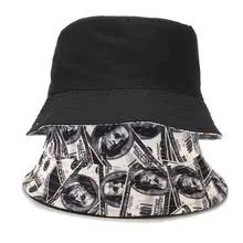 Двусторонняя Панама для мужчин и женщин в стиле хип-хоп, рыбацкая шляпа для взрослых, Панама Боб, летняя плоская шляпа