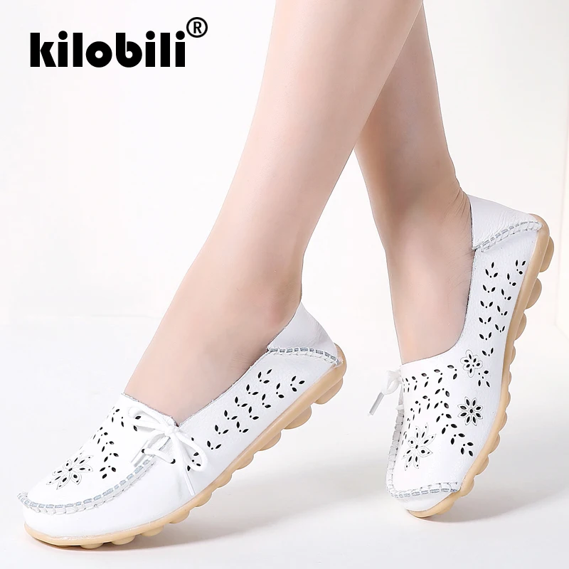 Kilobili/2019 г. летние женские туфли на плоской подошве балетки из натуральной кожи с