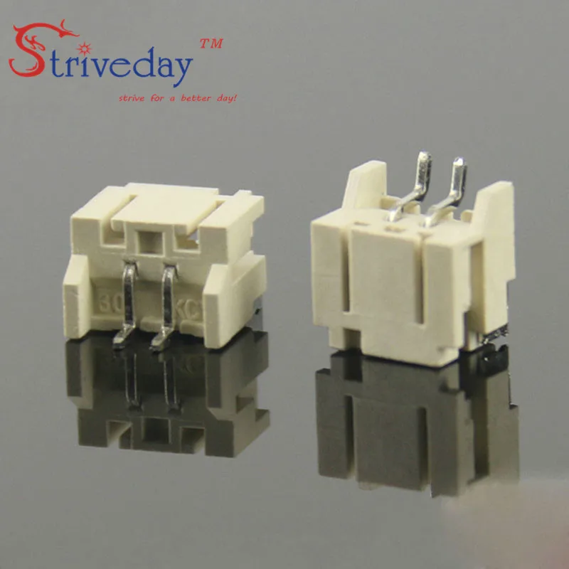 100 шт./лот светодиодная SMD Клеммная колодка 2p высокотемпературная пламя PH2.0