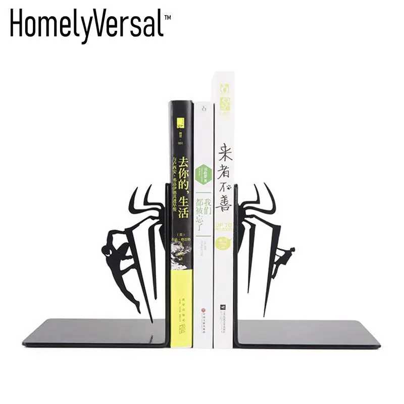 

Creative Marvel spider man Metal Desk Stands Bookend Holder Home Decoration Office School Supplies Stationery Gift students