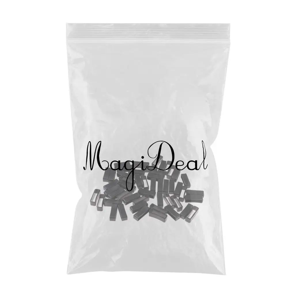 Keeper Belt Loop 50pcs Plastic Keeper Belt Loop Square Loop Buckle Dog Collar Harness Backpack 15/20/25/32mm 