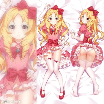 

2019-Jan update Anime Eromanga Sensei Jinno Megumi Yamada Elf Hugging Body Pillow Cover Dakimakura body Decorative Pillow case