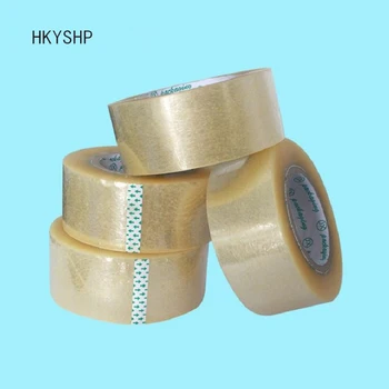 

HKYSHP 1 PCS 48mm Sealed Transparent Tape Low Noise Packaging Logistics Tape Transparent Tape