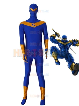 

Free Shipping Lycra Spandex Knight Seeker Costume fullbody Superhero zentai Suit halloween Cosplay Costume