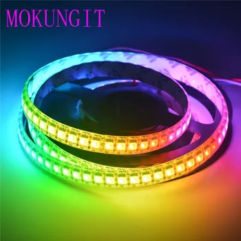 

10 X 1m 5V SK6812 WS2812B 144 LEDs/m FPCB WHITE BLACK SMD 5050 RGB Dream addressable Color Pixel LED IP67 Strip Light