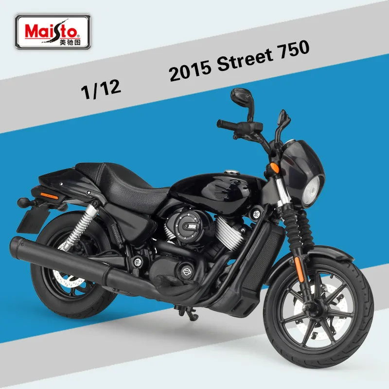 

Maisto for Harley Street 750 2015 Brand Motorcycle Model for Sporter Iron 883 Road King 2017 Diecast Scooter Motor Model 1:12