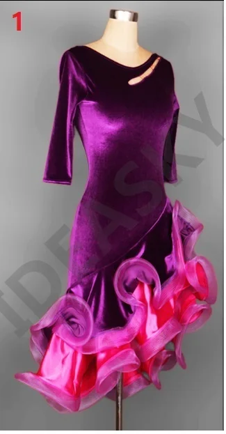 Взрослое платье для латинских танцев es 9 цветов платье для бальных танцев платье для латинских танцев женские костюмы танцевальное платье Lulu Salsa Leotard Ladies