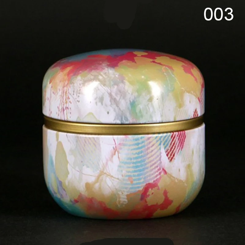 

Multifunction Chinese Style Tea Caddies Round Metal Tea Box Jar with Lid Drop Shipping
