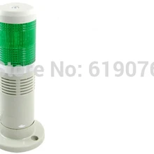 AC110V устойчивый светодиодный свет с звуковой сигнал зеленый освещение для сигнальной башни промышленный Предупреждение лампа