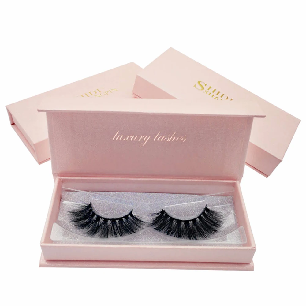 

1 Pair Mink Eyelashes Natural Long 3D Mink Lashes 1 Box False Eyelashes Volume Eyelash Extension Tools