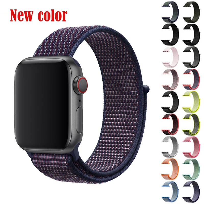 

BUMVOR Nylon sport strap For Apple Watch 4 band 42mm 38mm iwatch 5 4 band 44mm 40mm bracelet correa watchbands 5 4 3 2 1